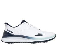 Skechers Men's Slip-ins Golf Waterproof: Blade Tour Golf Shoes in White/Navy Blue, Size 10.5 | Synthetic/Metal/Textile, Arch Fit , Hyper Burst