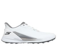 Skechers Men's Slip-ins Golf Waterproof: Pure SI Golf Shoes in White, Size 7 | Synthetic/Textile/Metal, Arch Fit , Hyper Burst