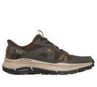 Skechers Men's Slip-ins John Deere Relaxed Fit: Equalizer 5.0 Trail - Harvest Sneaker in Brown/Black, Size 7 | Leather/Textile/Synthetic