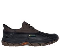 Skechers Men's Slip-ins John Deere Waterproof: Respected - Tanzier Boots in Chocolate/Black, Size 6.5 | Leather/Synthetic