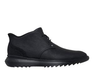 Skechers Men's Slip-ins Mark Nason: Mako - Oak Boots in Black, Size 7 | Leather/Metal