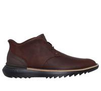 Skechers Men's Slip-ins Mark Nason: Mako - Oak Boots in Red/Brown, Size 9 | Leather/Metal