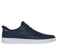 Skechers Men's Slip-ins Mark Nason: New Wave Cup - Embur Sneaker in Navy Blue, Size 6.5 | Leather/Synthetic