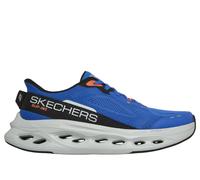 Skechers Men's Slip-ins: Max Cushioning Glide-Step - Advert Sneaker in Blue/Orange, Size 12 | Textile/Synthetic, Vegan, Machine Washable