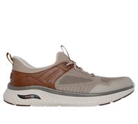 Skechers Men's Slip-ins Relaxed Fit: Arch Crosser - Emeric Sneaker in Taupe/Brown, Size 6.5 | Textile/Synthetic, Vegan, Arch Fit