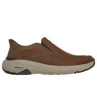 Skechers Men's Slip-ins Relaxed Fit: Arch Fit Maverick - Redford Sneaker in Brown, Size 7 | Leather/Synthetic/Textile