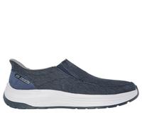 Skechers Men's Slip-ins Relaxed Fit: Decklan - Gulliver Sneaker in Navy Blue, Size 7 | Textile, Vegan