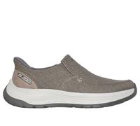 Skechers Men's Slip-ins Relaxed Fit: Decklan - Gulliver Sneaker in Taupe, Size 11 | Textile, Vegan