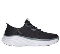 Skechers Men's Slip-ins Relaxed Fit: D'Lux Vapor Sneaker in Black/Charcoal, Size 6 | Textile/Synthetic, Vegan