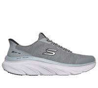 Skechers Men's Slip-ins Relaxed Fit: D'Lux Walker 3.0 - Drevven Sneaker in Gray/Black, Size 12 | Textile/Synthetic, Machine Washable