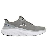 Skechers Men's Slip-ins Relaxed Fit: D'Lux Walker 3.0 - Drevven Sneaker in Gray/Black, Size 7 | Textile/Synthetic, Machine Washable