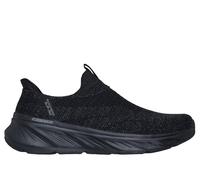 Skechers Men's Slip-ins Relaxed Fit: Edgeride - Commissioner Sneaker in Black, Size 8 | Textile/Synthetic, Vegan, Machine Washable