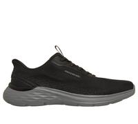 Skechers Men's Slip-ins Relaxed Fit: Garner - Ellis Sneaker in Black, Size 8 | Textile/Synthetic, Vegan, Machine Washable