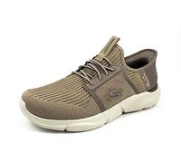 Skechers Mens Slip Ins Relaxed Fit: Ingram Brackett Runners Taupe 9 (43)