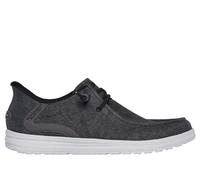 Skechers Men's Slip-ins Relaxed Fit: Melson - Coronado Sneaker in Black/Gray, Size 6 | Textile/Synthetic, Machine Washable
