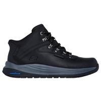 Skechers Men's Slip-ins Relaxed Fit: Meroe - Pikeman Boots in Black, Size 9.5 | Leather/Synthetic/Textile