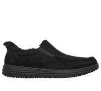 Skechers Men's Slip-ins Relaxed Fit: Murette - Scofield Slipper in Black, Size 8.5 | Textile/Synthetic