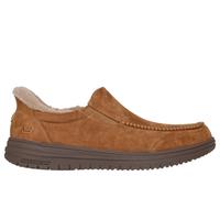 Skechers Men's Slip-ins Relaxed Fit: Murette - Scofield Slipper in Chestnut, Size 7.5 | Textile
