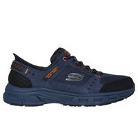 Skechers Mens Slip Ins Trainers Suede Leather Memory Foam blue UK Size