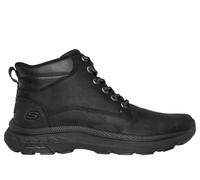 Skechers Men's Slip-ins Relaxed Fit: Pollard - Waylon Boots in Black, Size 9 | Leather/Synthetic/Metal