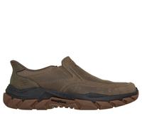 Skechers Men's Slip-ins Relaxed Fit: Santoro - Archaic Sneaker in Dark Taupe, Size 13 | Leather/Synthetic/Textile