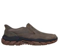 Skechers Men's Slip-ins Relaxed Fit: Santoro - Archaic Sneaker in Dark Taupe, Size 9 | Leather/Synthetic/Textile