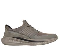 Skechers Men's Slip-ins Relaxed Fit: Slade - Luther Sneaker in Cement, Size 9.5 | Synthetic/Textile