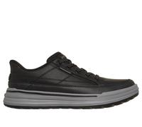 Skechers Men's Slip-ins Relaxed Fit: Sterling - Hansel Sneaker in Black, Size 7.5 | Leather/Synthetic/Textile