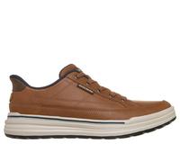 Skechers Men's Slip-ins Relaxed Fit: Sterling - Hansel Sneaker in Luggage, Size 6 | Leather/Synthetic/Textile