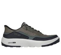 Skechers Men's Slip-ins Relaxed Fit: Urban Explore - Cosy Fit Sneaker in Olive, Size 6.5 | Textile/Synthetic/Leather, Machine Washable