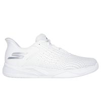 Skechers Men's Slip-ins Relaxed Fit: Viper Court Reload Sneaker in White, Size 9.5 | Textile/Synthetic, Vegan, Machine Washable , Arch Fit