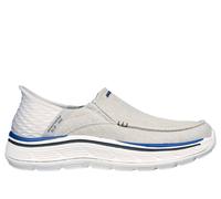 Skechers Men's REMAXED FENICK Slip-On, Gray Washed Canvas, 6.5 UK