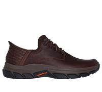 Skechers USA Men's Respected-Garrett Loafer, Red/Brown, 9 UK