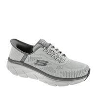 Skechers Men's Slip-Ins RF D'Lux Walker 2.0 Rezinate Sneaker, Grey-Charcoal, 7.5 UK