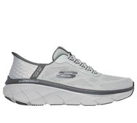 Skechers Men's Slip-Ins RF D'Lux Walker 2.0 Rezinate Sneaker, Grey-Charcoal, 7.5 UK