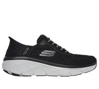 Skechers D Lux Walker 2.0 Rezinate Slip On Runners Mens Black/Gray 8