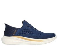 Skechers Men's Slip-ins RF: Slade - Quinto Sneaker in Blue, Size 9 | Textile, Vegan, Machine Washable