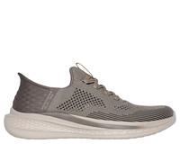 Skechers Men's Slip-ins RF: Slade - Quinto Sneaker in Khaki, Size 8 | Textile, Vegan, Machine Washable