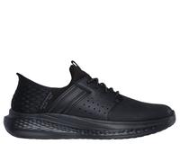 Skechers Men's Slip-ins RF: Slade - Zachary Sneaker in Black, Size 6 | Textile/Leather/Synthetic