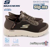 SKECHERS MENS SLIP INS SHOES MEMORY FOAM TRAINERS SLIP IN SKETCHER BROWN UK 7