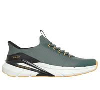 Skechers Men's Slip-ins: Skech Cage - Covra Sneaker in Gray/Yellow, Size 10 | Textile/Synthetic, Vegan