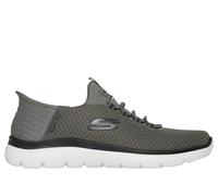 Skechers Trainers Slip-Ins Summits High Range – Men's Olive/Black, Vegan, Machine Washable, UK 9.5
