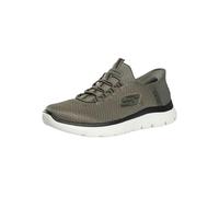 Skechers Men's Slip-Ins Summits High Range Trainers, Olive/Black, 10 UK