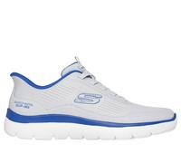 Skechers Men's Slip-ins: Summits - Leyter Sneaker in Gray/Blue, Size 7 | Textile/Synthetic, Vegan