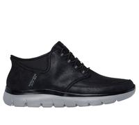 Skechers Men's Summits Siegul Slip-On Sneakers, Black Suede/Charcoal Trim, 7 UK