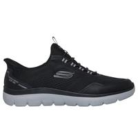Skechers Men's Slip-ins: Summits - Top Rate Sneaker in Black/Charcoal, Size 7 | Textile/Synthetic, Vegan, Machine Washable