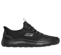 Skechers Men's Slip-ins: Summits - Top Rate Sneaker in Black, Size 6.5 | Textile/Synthetic, Vegan, Machine Washable