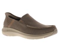 Skechers Mens Slip Ins Trainers Shoes Slip Ins Relaxed Fit Parson light brown UK