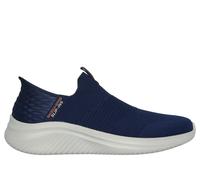 Skechers Mens Ultra Flex 3.0 Smooth Step Trainers, Navy Knit Trim, 7.5 UK
