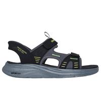 Skechers Men's Slip-ins: Vapor Foam Sandal - Korro Sandals in Black/Lime, Size 11 | Synthetic/Textile, Machine Washable